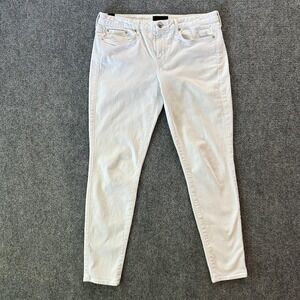 Vince Dylan Skinny Jeans Mens 32x30 Optic‎ White Slim Stretch Denim USA